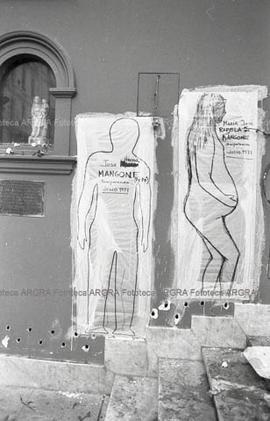 Foto 066: Fotografía del siluetazo por los detenidos desaparecidos