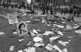 Foto 256: Fotografía de la Plaza de Mayo luego de una manifestación